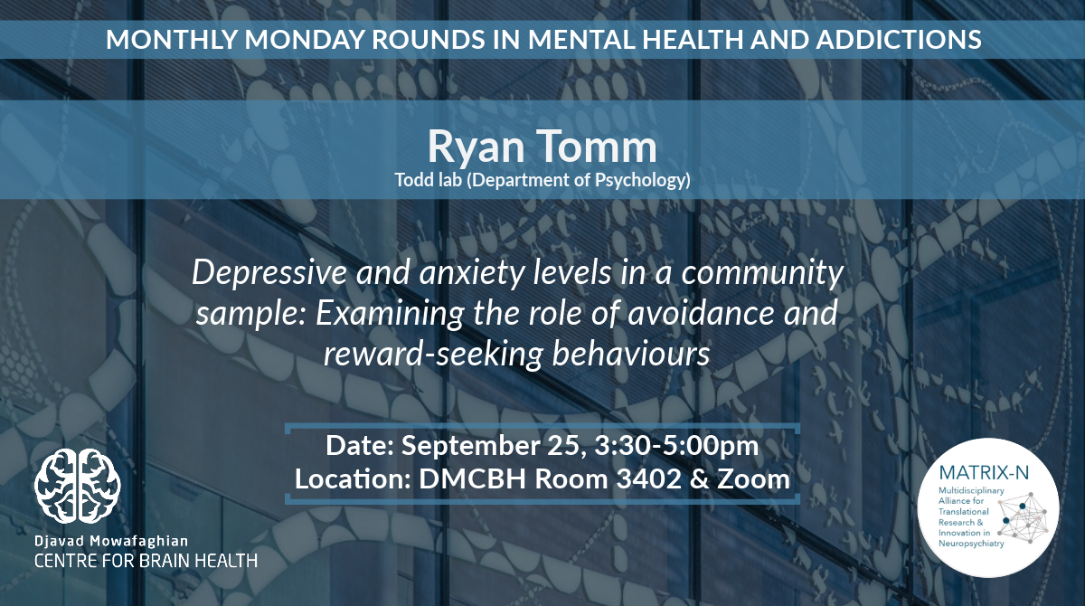 Check out the recording from September's Monthly Monday Rounds in Mental Health & Addictions! We hope to see you at this month's rounds on November 27 from 3:30-5pm at @DMCBrainHealth or Zoom. Join us in person for refreshments and great company! Link: youtu.be/-W8N0hyCt2E?si…
