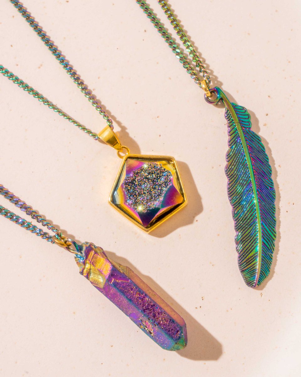 ONLYCHILDLONDON's tweet photo. All rainbows here 🌈🌈🌈 
.
.
.
.
.
.
.
.
.
#handmade #rainbownecklaces #handpendant #goldplated #rainbowchains #paperclipchain #layerednecklaces #rainbowplating #madeinlondon #madeinengland #shopsmalluk #madeinhackney #onlychildjewellery #onlychildjewelry #jewellery #jewelry #je https://t.co/asTyWwCNI7