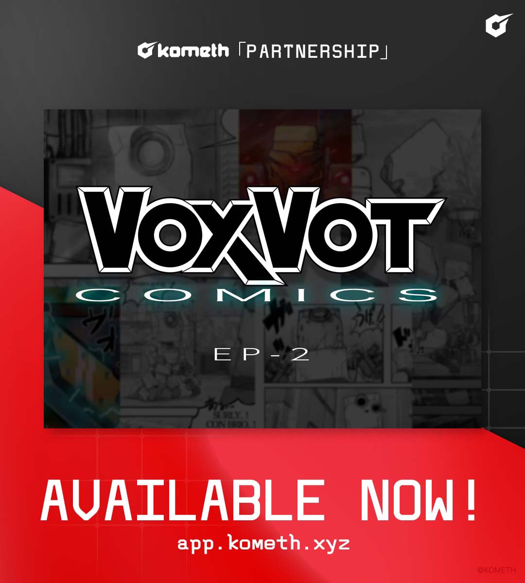 Voxvot comic episode 2 is now available on Kometh website. Go check it now!

🔗: app.kometh.xyz/comic/voxvot-1…