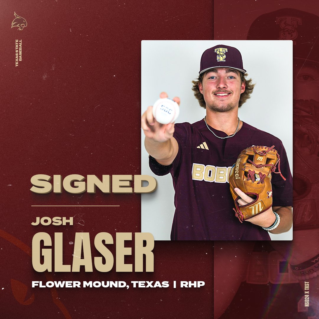 𝙎𝙄𝙂𝙉𝙀𝘿 🖊 Welcome to San Marcos, @joshglaser15! #EatEmUp #SlamMarcos