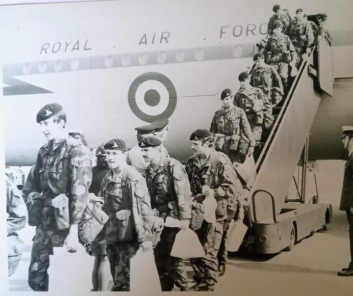 Me &amp; my "Far Right" gang of British hooligans coming back from causing trouble in the Falklands Islands in 1982.🇬🇧🇫🇰💪🍺🍺🍺🍺
