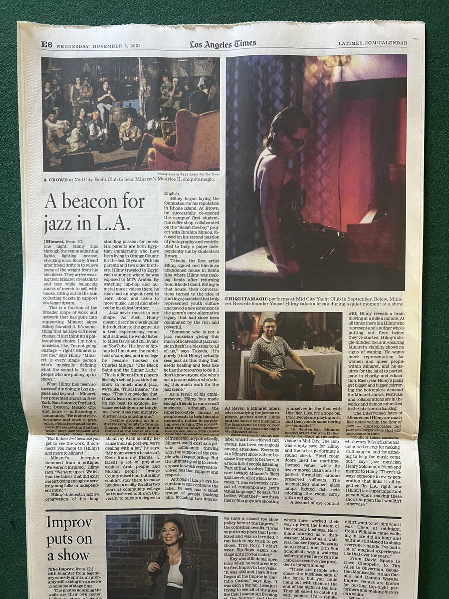 Profile about Minaret is in print too :)

(I can finally show my dad, who turns 70 today, that Minaret is a real thing 😅)