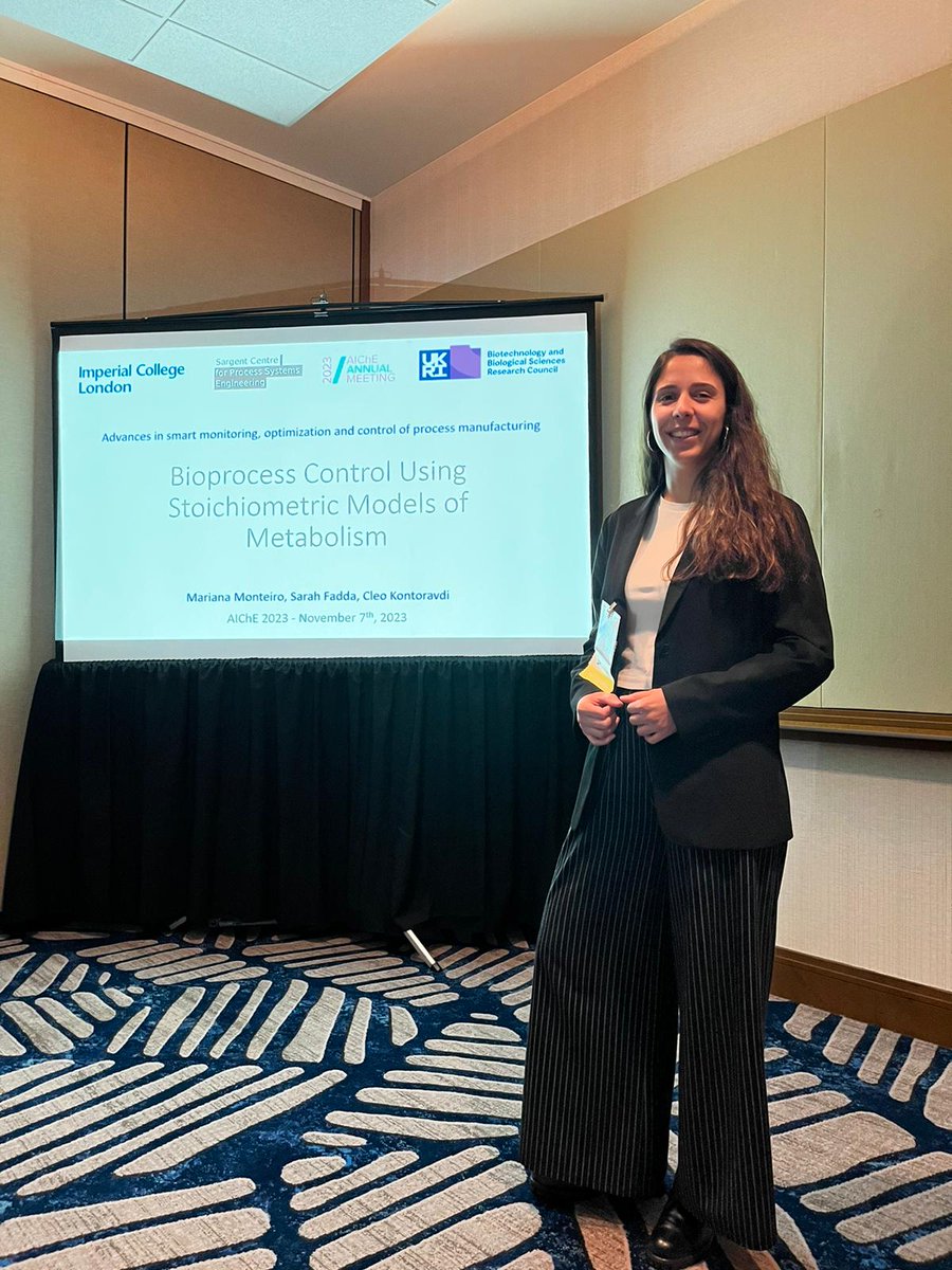 Busy week at this year's #AIChE. Grateful for the opportunity to discuss some exciting advances in reinforcement learning applied to bioprocesses and the use of metabolic models towards process control.

@KontoravdiC <a href="/ImperialChemEng/">Imperial ChemEng</a> @AIChECAST10
