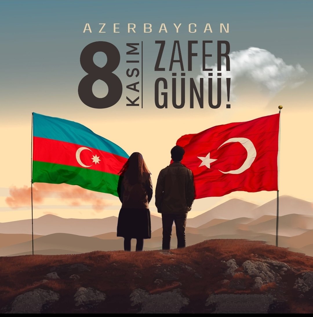 Şanlı bayrağınız ecdatların  izleri ile dolu olan necib torpağınızda ebedi dalğalansın!

Karabağ Zaferi'nin 3. yılı Can Azerbaycanımıza kutlu olsun. #TekMilletİkiDevlet 🇹🇷🇦🇿