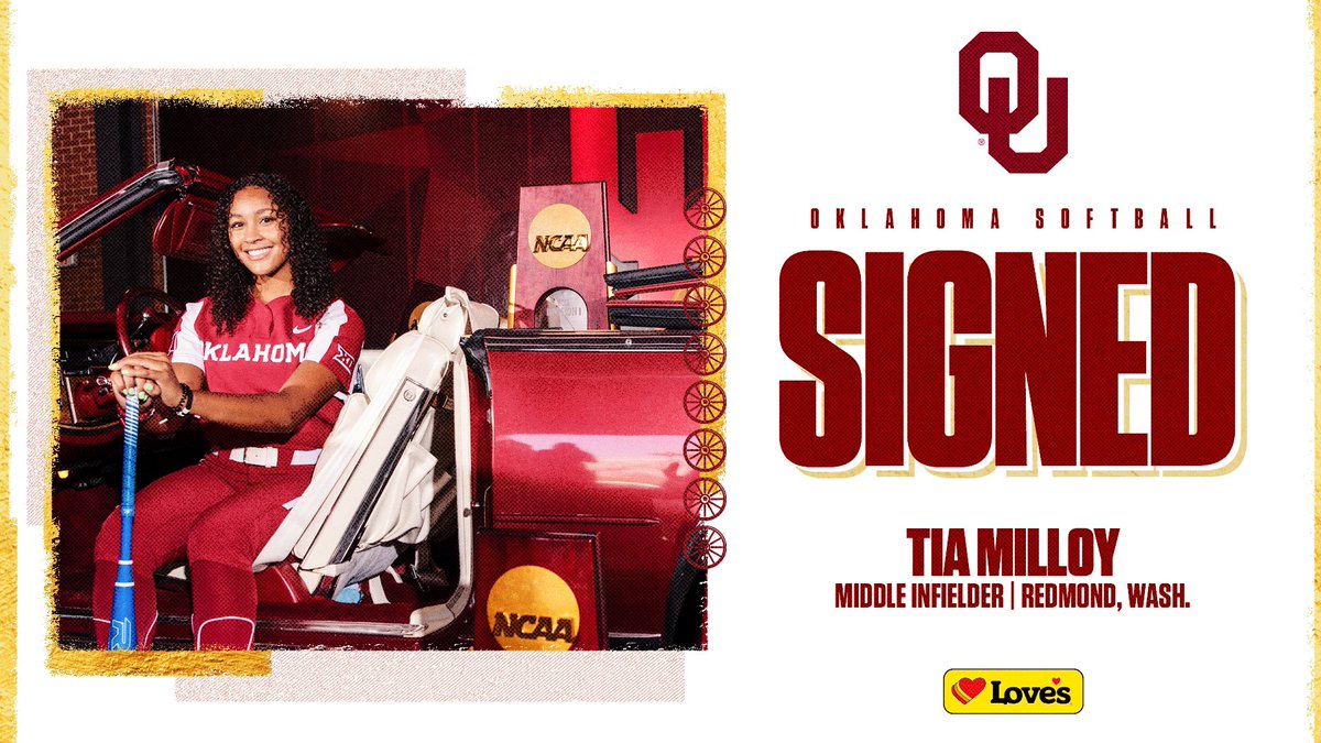 Oklahoma Softball (@ou_softball) on Twitter photo ๐๐จ๐ซ๐ฆ๐๐ง'๐ฌ ๐๐๐ฑ๐ญ โ๏ธ <a href="/tia_milloy/">Tia Milloy</a>
๐บ๐ธ PGF All-American
๐คฏ Batted .๐๐๐ as a junior
๐ Two-time all-state selection
Tia Milloy brings an ๐๐ก๐๐ฉ๐ bat to our lineup from Redmond HS in Redmond, Washington โก๏ธ
#ChampionshipMindset ๐๐จ๐ซ๐ฆ๐๐ง'๐ฌ ๐๐๐ฑ๐ญ โ๏ธ <a href="/tia_milloy/">Tia Milloy</a>
๐บ๐ธ PGF All-American
๐คฏ Batted .๐๐๐ as a junior
๐ Two-time all-state selection
Tia Milloy brings an ๐๐ก๐๐ฉ๐ bat to our lineup from Redmond HS in Redmond, Washington โก๏ธ
#ChampionshipMindset