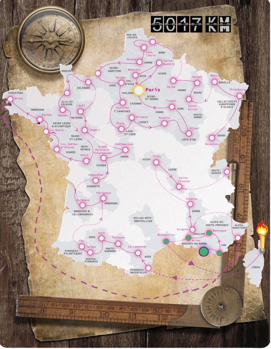 Waouh 🤩 Les lycéens de la période 2 sont très motivés pour pédaler sur les bornes <a href="/ILOludikenergie/">ILO</a>. En une journée, ils ont produit 464 w.h pour recharger leur téléphone portable et fait un bond de 116 km sur le parcours du relais de la flamme 🔥 olympique 💪Objectif 5017 km