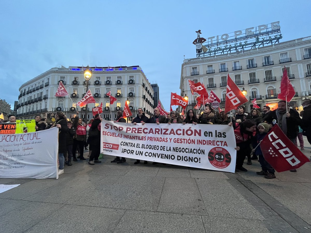 feccoo's tweet photo. Movilizaciones en toda España 
🚨¡Por un convenio digno en las Escuelas Infantiles Privadas y Gestión Indirecta. ¡STOP Precarización!

#SalariosDignosYa #EducacionInfantil #EstaPasando #CCOO https://t.co/rgFT2ge5kQ