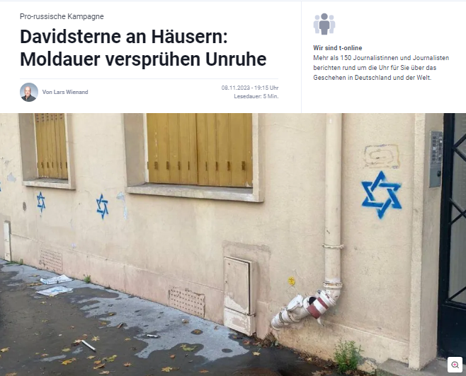 Die Davidstern-Markierungen an Häusern haben viele Menschen erschüttert. Zumindest ein Teil war offenbar als Teil einer pro-russischen Kampagne dafür gedacht. Deutsche Polizei äußert sich noch nicht. 
t-online.de/nachrichten/pa…