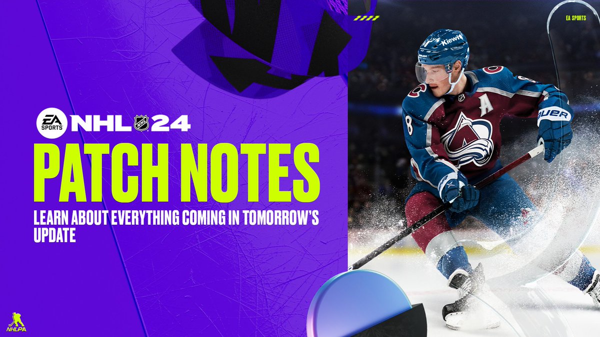 🚨 #NHL24 update goes live tomorrow 😁 

Learn more ➡️ x.ea.com/78680