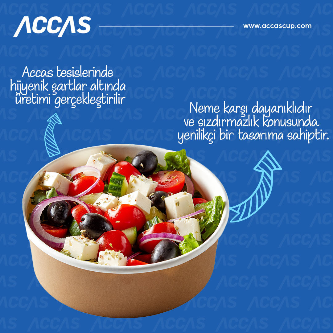 🥗 Yenilik ve Sağlık Bir Arada! 🌿
Biz #Accas olarak sadece yemeklerinize değil, onları sunduğunuz sunumlara da değer veriyoruz. Hijyen ve kaliteyi ön planda tutarak tasarladığımız kağıt salata kaselerimizle tanışın!

accascup.com
#SalataKaseleri
