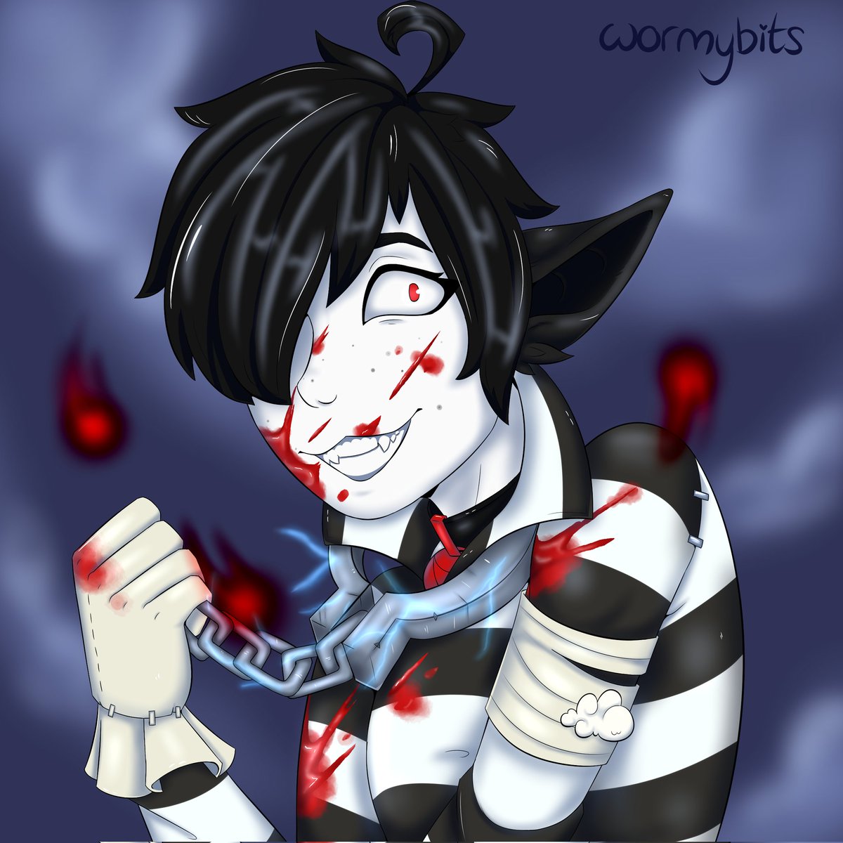 wormybits's tweet image. CW: Gore

two halloween icons for r0xi0 on Toyhouse!!

#goreart #digitalart #digitalartist #horrorart #humanoidart #mlpart
