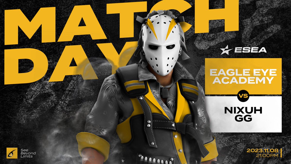 Our #CS2 team face off against <a href="/NixuhGG/">Nixuh</a> tonight for <a href="/ESEA/">ESEA League</a>🦅GLHF boys!

🔫 <a href="/ScorpioZA/">Sean van Niekerk</a>
🔫 <a href="/Lightning_Ninj4/">Jacques van der Walt</a>
🔫 <a href="/xeace_za/">xeace</a>
🔫 <a href="/SaberXqt/">SaberXqt</a>
🔫 @typicalmonkeyg1
🔫 <a href="/JPZ_101/">JPZ</a>/ <a href="/FILTHY_ZA/">FILTHY</a>

#SeeBeyondLimits #ESEA #CS2