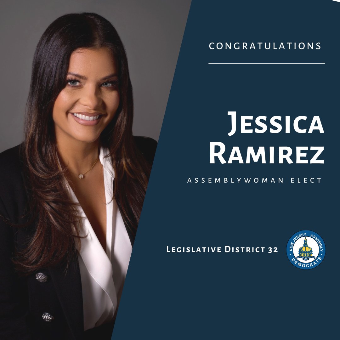 njassemblydems's tweet photo. Looking forward to welcoming Jessica Ramirez, representing the 32nd District, to our caucus!   
#LD32 #Hoboken #JerseyCity #hudsoncounty https://t.co/zOvuQ6X2G0