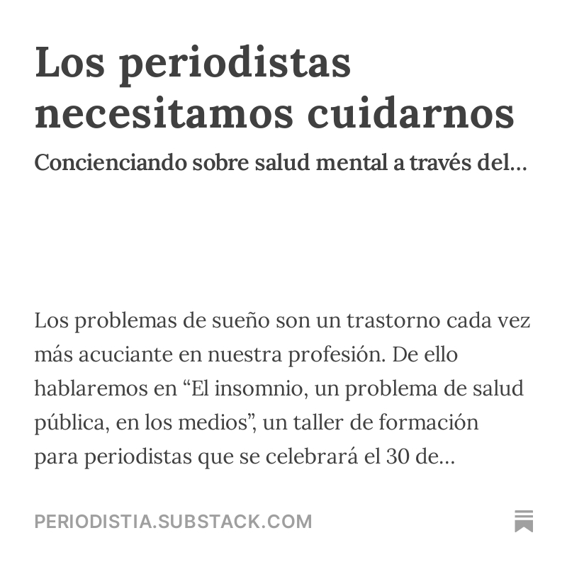 periodistia's tweet image. La fundadora de @selfinvestigate moderó el taller open.substack.com/pub/periodisti… &quot;Cómo operativizar la #SaludMental y el #Bienestar en la redacción&quot; en #ISOJ2023 donde se enumeraron los obstáculos para una buena #salud mental en el #periodismo 
@cabralens en #AlmasRotas el boletín