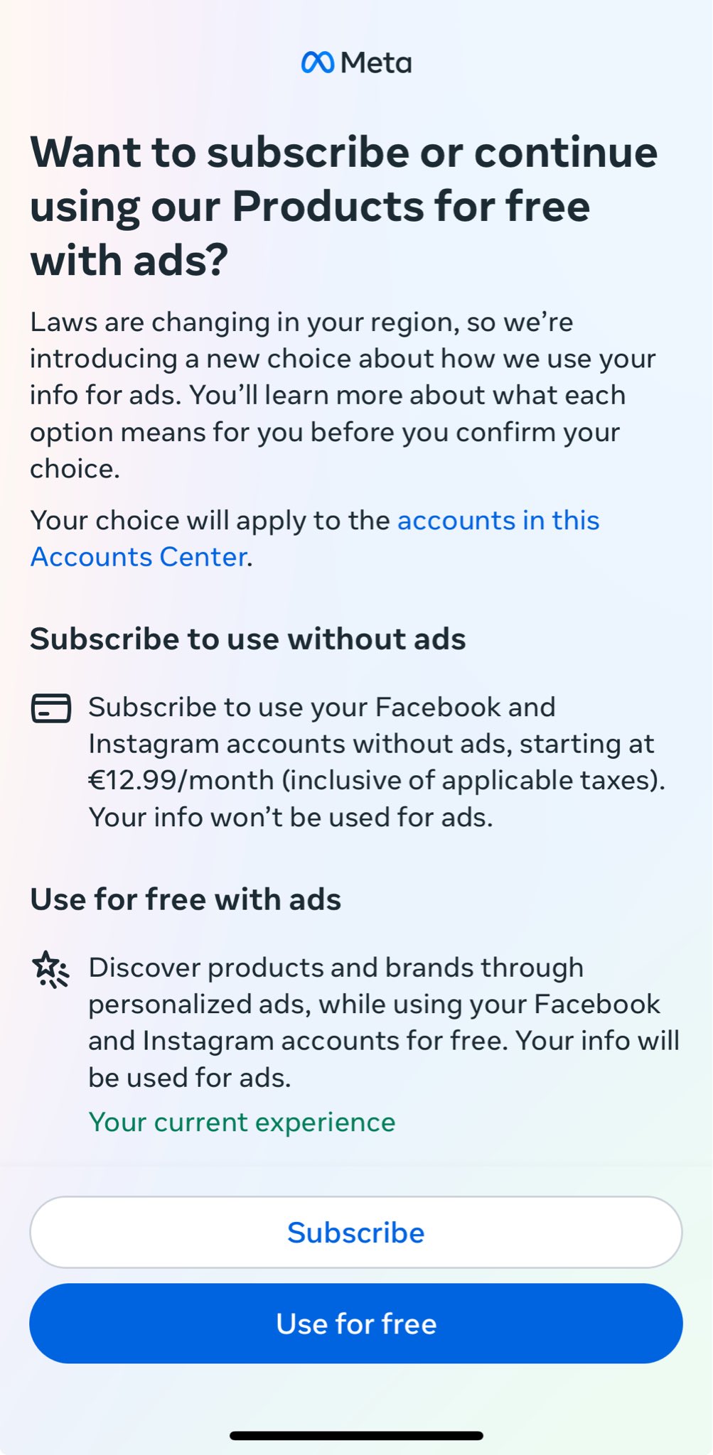 César A. Hidalgo on X: &ldquo;The day has come. Facebook is offering me 