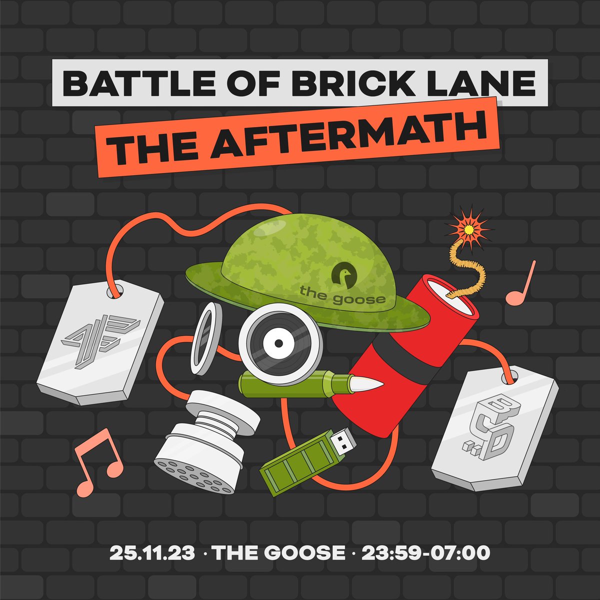 TICKETS ON SALE NOW

Battle of Brick Lane: The Aftermath

23:59pm - 7:00am

This is for the real troopers …🪖