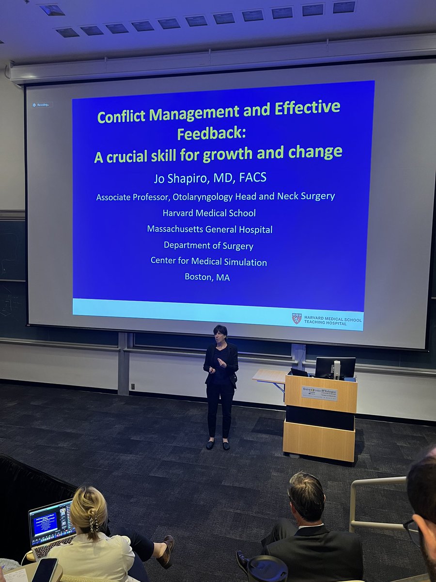 Incredible grand rounds this morning with @JoShapiro3 @WashUSurgery! Challenged to consider what we each can do to contribute to a culture of psychological safety in surgery.