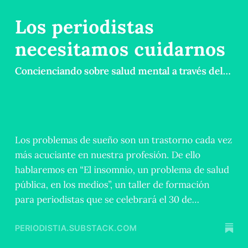 periodistia's tweet image. En &quot;Cómo operativizar la #SaludMental y el #Bienestar en la redacción&quot; #ISOJ2023 se enumeraron los obstáculos para una buena #salud mental en el #periodismo como la falta de concienciación sobre la importancia de la salud mental open.substack.com/pub/periodisti… @cabralens @selfinvestigate