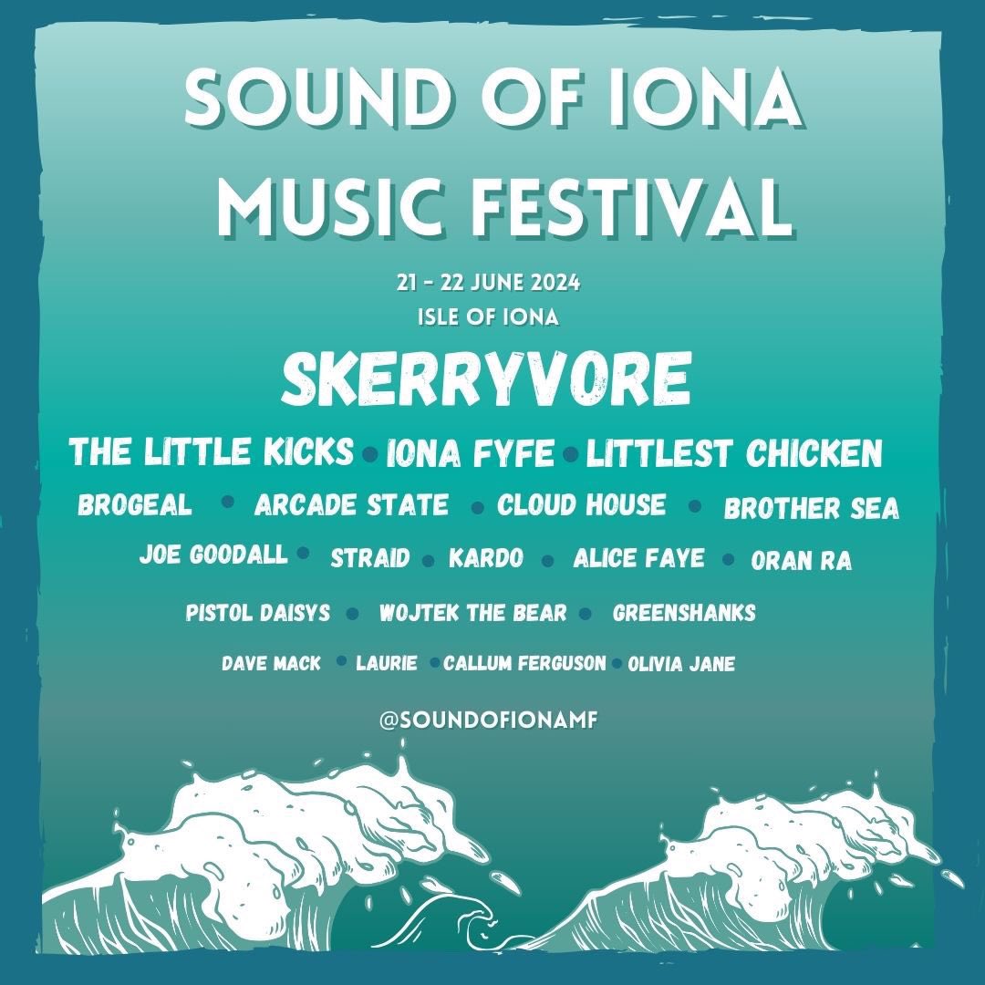 STOP SCROLLING‼️ SOUND OF IONA🏴󠁧󠁢󠁳󠁣󠁴󠁿🎶 catch us just before Skerryvore June 22nd 2024 & of course I’m joined by the gallus Tuath let’s be huvin ye 🏴󠁧󠁢󠁳󠁣󠁴󠁿🎶 TICKETS: eventbrite.co.uk/o/sound-of-ion…