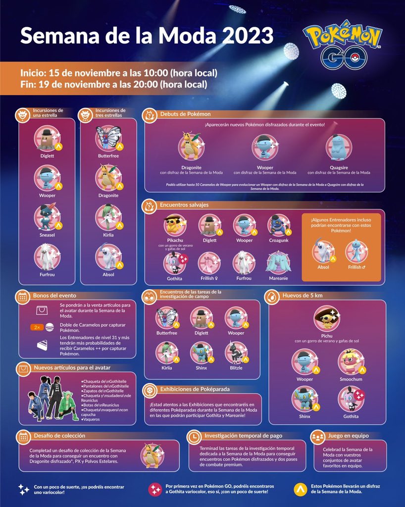 NeludiaOficial's tweet photo. Si os gustan los Pokemon con disfraz atención a este evento 👀

#PokemonGO https://t.co/FjZknO00sj