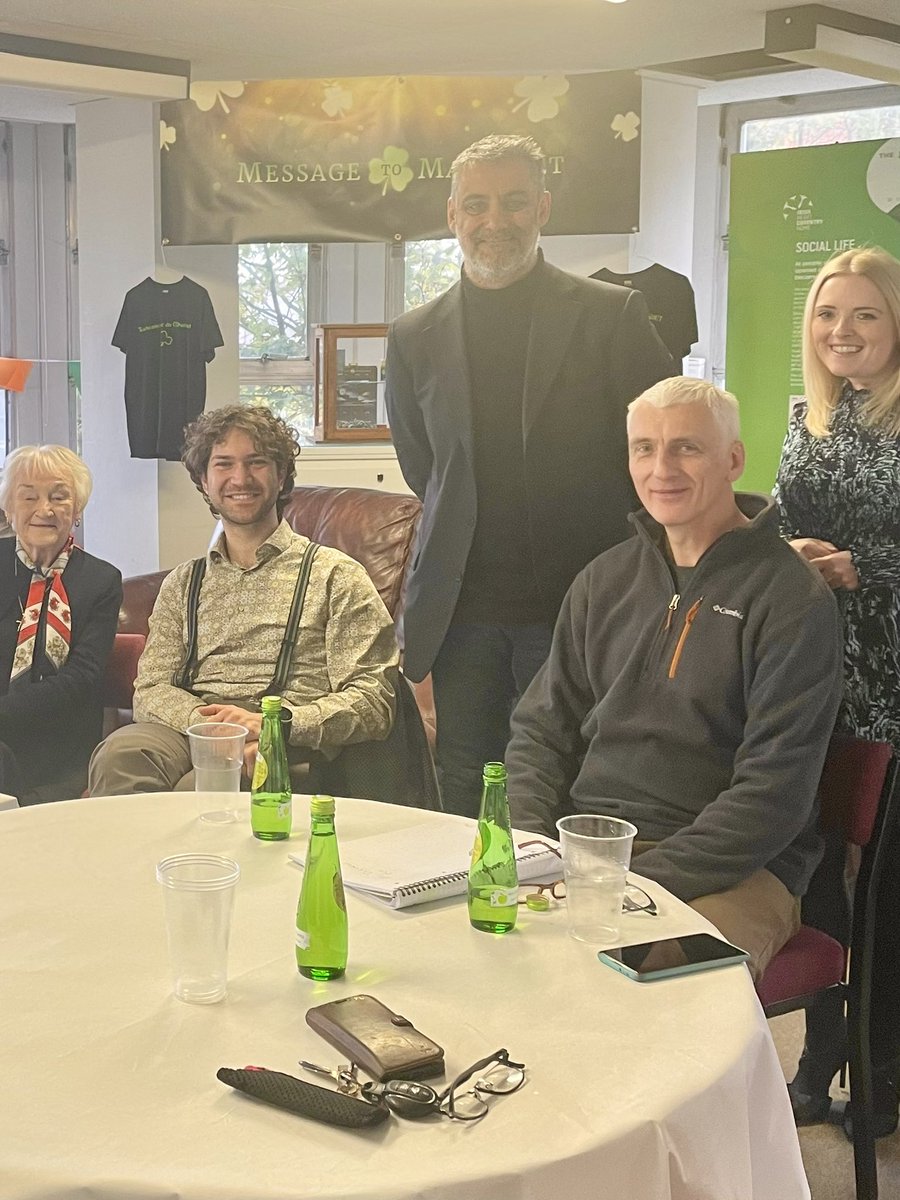 Brilliant meeting today @CoventryIrish with @BBCCWR’s @flupton, & Elio from @zarahsultana’s team. Great to hear about exciting future plans.
