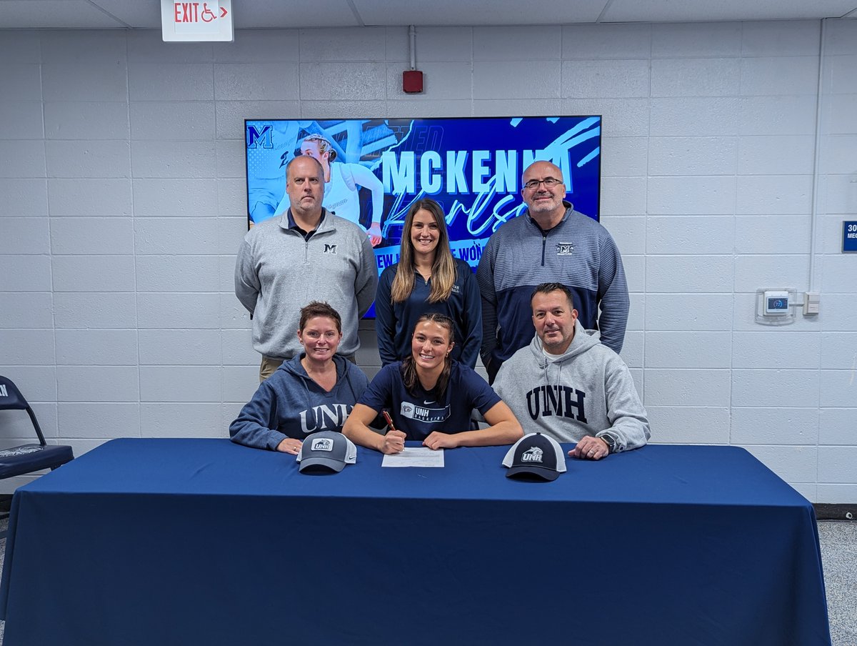 Congratulations to McKenna Karlson, who signed her NLI to continue her basketball career at the University of New Hampshire!
