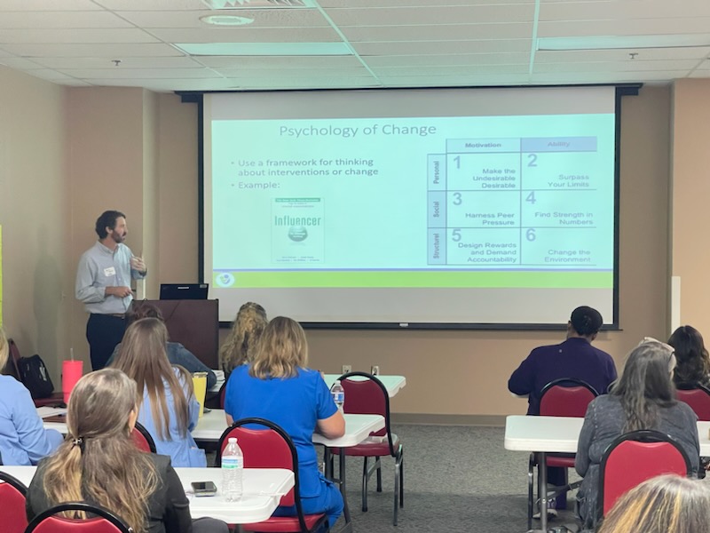 TennesseePQC's tweet photo. How is your team's psychology of change? Dr. Dupree Hatch at the TIPQC QI Bootcamp on Tuesday. #TIPQC #Qi #influencers #neotwitter https://t.co/Z8MmfZBFsI