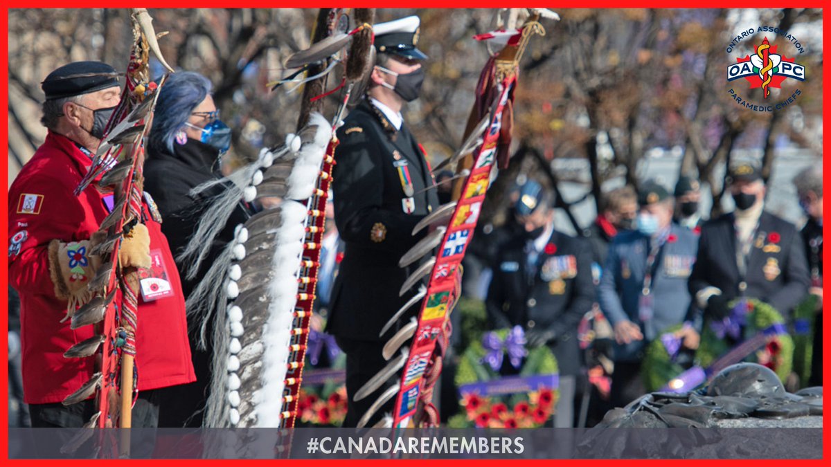 OAPCMedia's tweet photo. Canada’s indigenous veterans have a long history of military service to our country, but haven’t always received equal recognition or support. Honouring Indigenous Veterans Day is a way to acknowledge their sacrifice &amp; is an important step in reconciliation. #CanadaRemembers https://t.co/HCY1PF9Odt