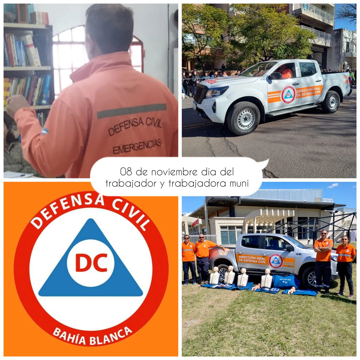 Desde la Dirección Gral de Defensa Civil en el día del empleado municipal queremos desearles un muy feliz día a todos nuestros compañeros y compañeras municipales felicitando a todas las áreas que componen este @municipiobahia . Felicidades...!! <a href="/Apellbahia/">APELL Bahia</a> <a href="/jlhenriquez133/">jose luis</a>