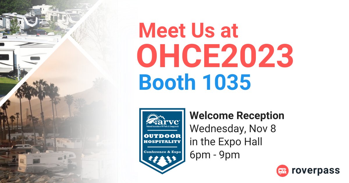 We're excited to meet you at the #OHCE Welcome Reception tonight! Drop by our booth 1035 to say hello and meet the RoverPass team!
#OHI