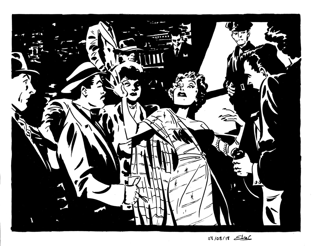 SUNSET BOULEVARD DOUBLE INDEMNITY THE THIRD MAN SWEET SMELL OF SUCCESS GILDA (SUNSET BOULEVARD art by @e_charretier)