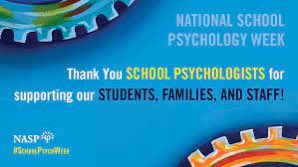 Happy National School Psychology week!  We so appreciate ALL that you do!  #wiproud 💙💛
