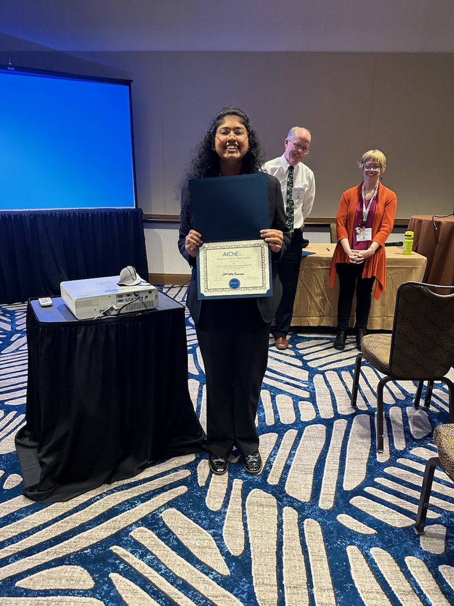 CONGRATULATIONS to our members at the AIChE Nat’l/Intl Student Conf #AIChE2023 #aiche 

ChemE Car placed 5th after coming back &amp; 3rd in the poster comp

Thomas &amp; Noah received student awards

Samie placed 2nd against NA and LA students presenting research
<a href="/UToledoCoE/">UToledo Engineering</a> <a href="/ChEnected/">American Institute of Chemical Engineers (AIChE)</a>