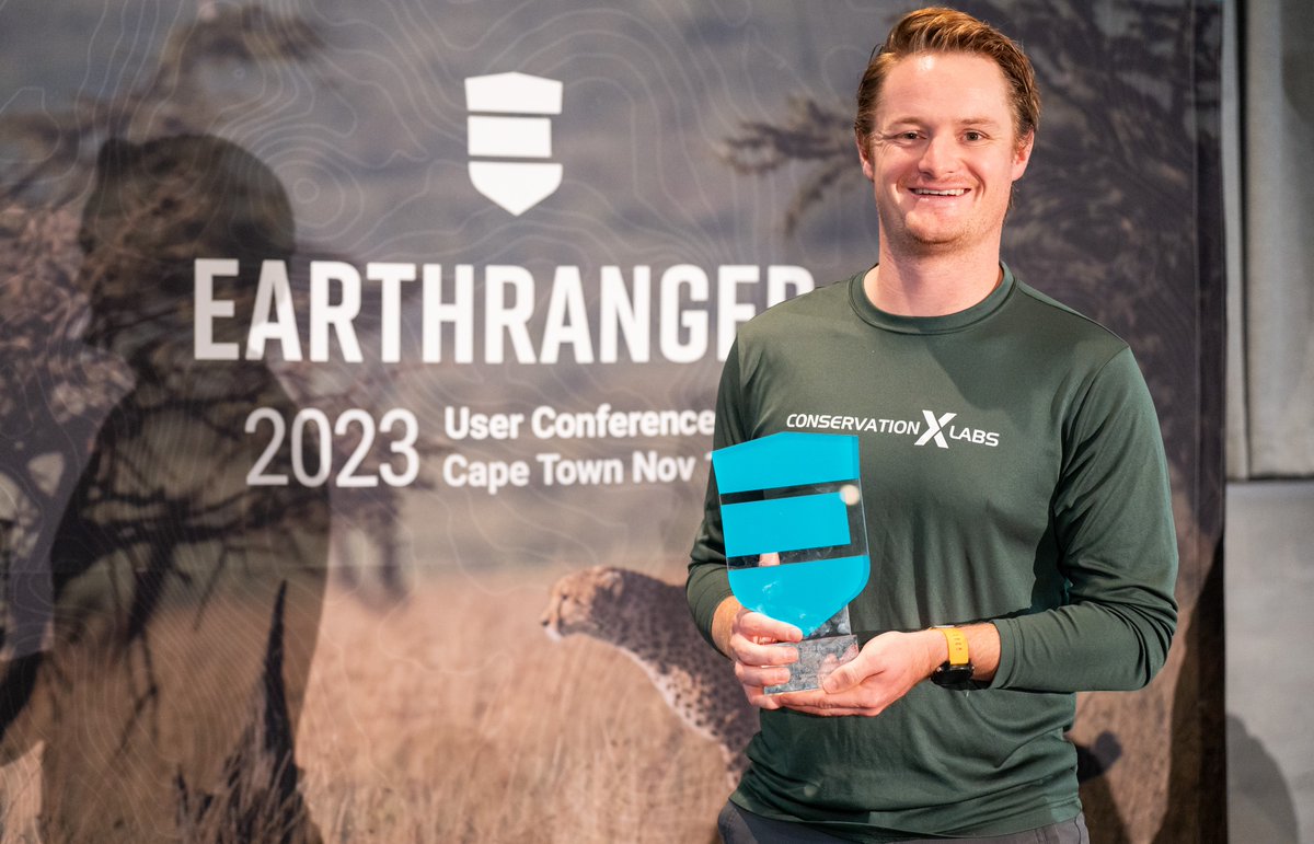 conservationx's tweet photo. Our Sentinel won the Conservation Tech Award from @EarthRangertech at #ERUC23 in Capetown, ZA!

This award, supported by @allen_ai, celebrates organizations like us that are at the forefront of protecting wildlife and their precious habitats through cutting-edge technology. https://t.co/7s7puepqUd