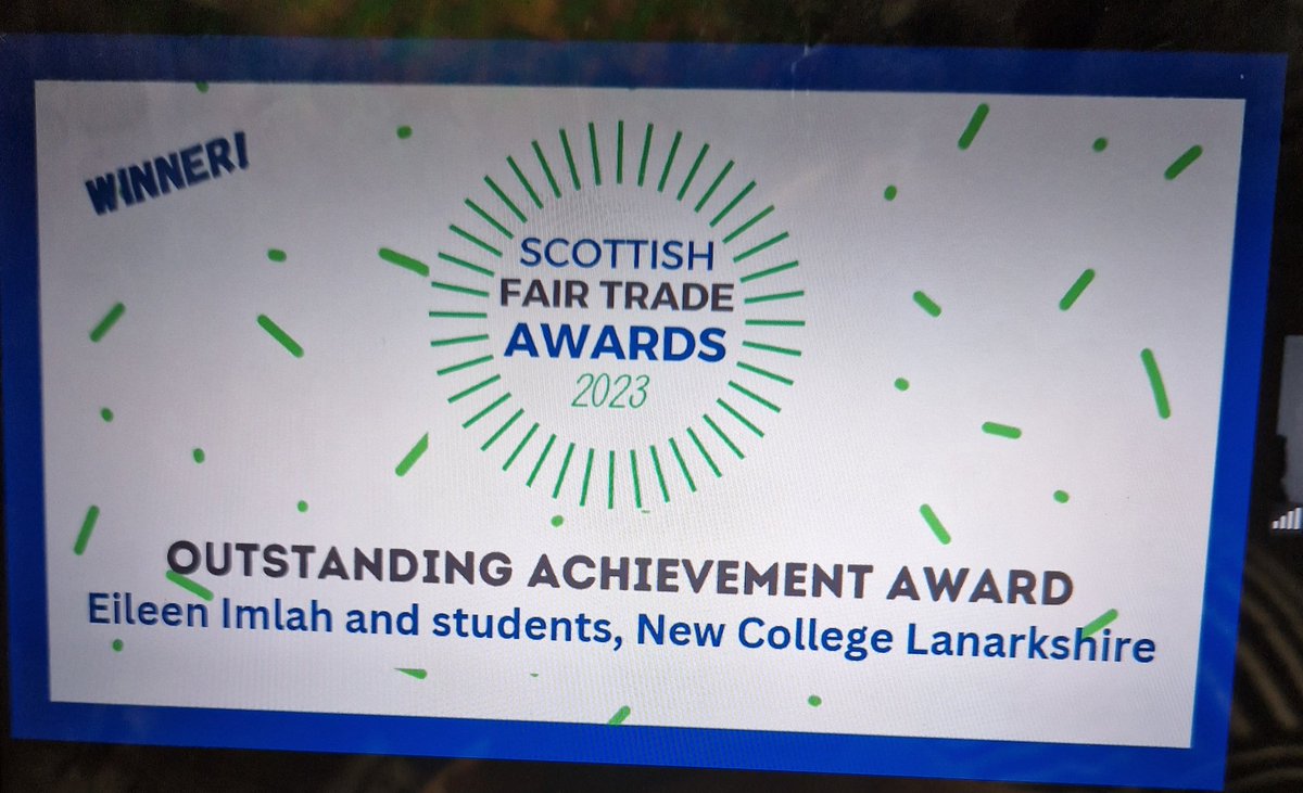 annbaxter60_ann's tweet photo. Another outstanding achievement for students @NCLanarkshire and Eileen. #Fairtradeforall https://t.co/PNVFZLoehK