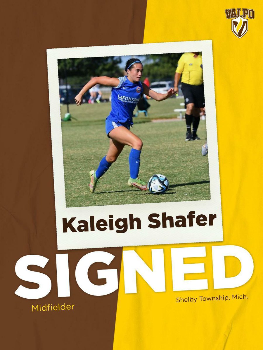 Valpo Women's Soccer (@valpowso) on Twitter photo From the Great Lakes State, welcome Kaleigh Shafer to the squad!! Kaleigh plays for <a href="/NationalsGA/">Nationals Girls Academy</a> as a midfielder and finished third at <a href="/GAcademyLeague/">Girls Academy</a> Finals this summer. Welcome <a href="/kaleighshaferr/">kaleighshafer</a>!
#RollBeacs #GoValpo #NationalSigningDay <a href="/ValpoAdmission/">Valparaiso University Admission</a> From the Great Lakes State, welcome Kaleigh Shafer to the squad!! Kaleigh plays for <a href="/NationalsGA/">Nationals Girls Academy</a> as a midfielder and finished third at <a href="/GAcademyLeague/">Girls Academy</a> Finals this summer. Welcome <a href="/kaleighshaferr/">kaleighshafer</a>!
#RollBeacs #GoValpo #NationalSigningDay <a href="/ValpoAdmission/">Valparaiso University Admission</a>