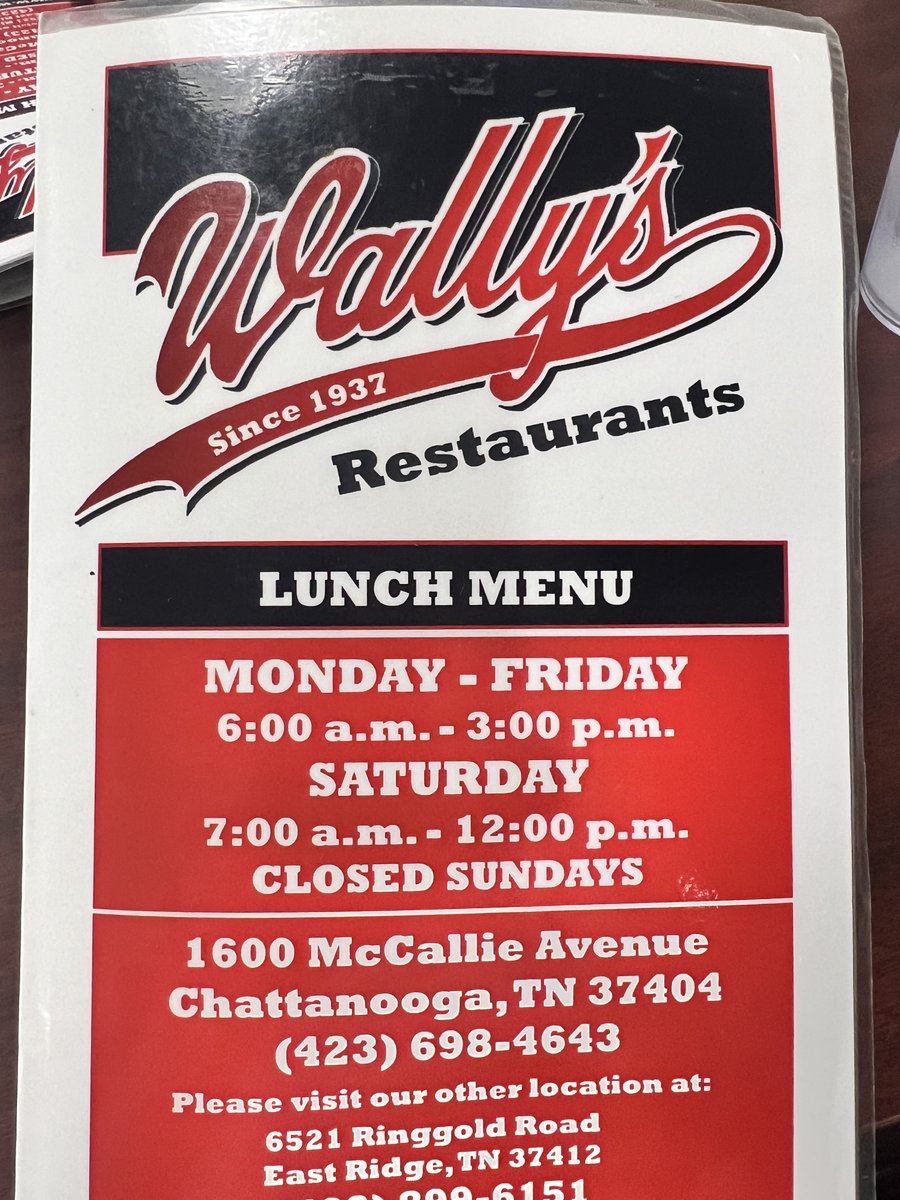 archtrimbleiv's tweet photo. Bambi told me 🍎Cobbler counted as a veggie. Wally’s Restaurant is the most #Chattanooga place in existence.
Prove me wrong.
#chattanoogaeats #meatandthree @visitchatt #tennessee #homecooking https://t.co/euD50Ksaz5