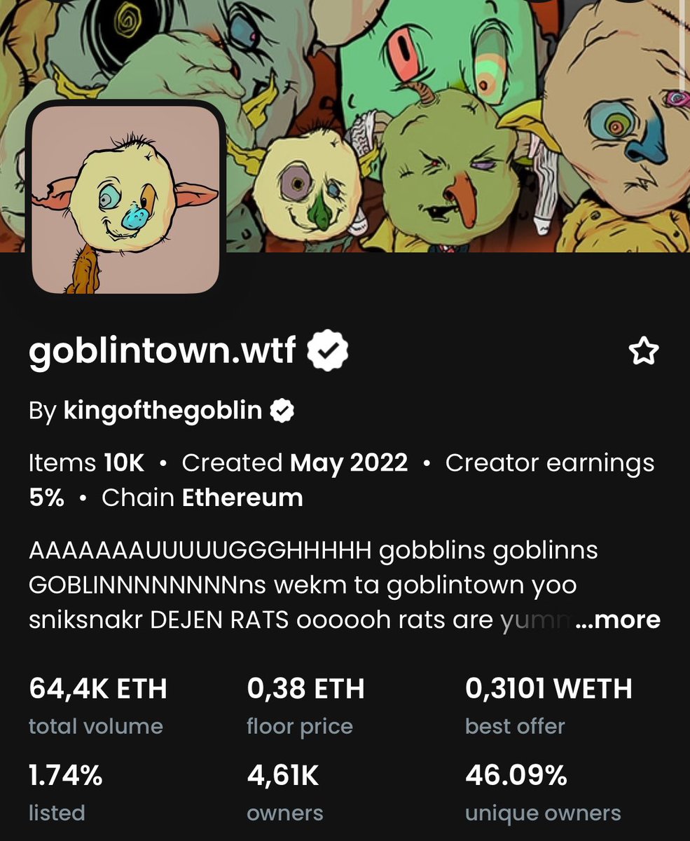 viejosimio's tweet image. My fav ugly degens are coming back @goblintown #goblintown