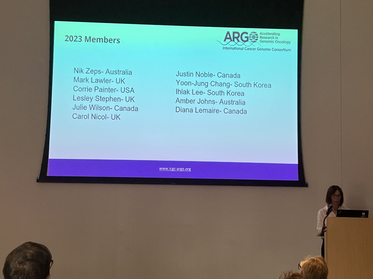 IcgcArgo's tweet image. Amber Johns provided the @IcgcArgo Patient and Public Involvement and Engagement working group update

#ICGC23 @UofGMVLS