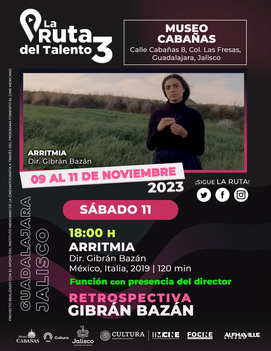 RutaDelTalento's tweet photo. Arritmia🫀dir. @GibranBazan
Karl, un profesor que sufre de arritmia, descubre que los latidos de su corazón son el patrón de las coordenadas de un lejano lugar, que lo llevan a Sicilia en busca de respuestas.

¡Ya casi llega la #RutadelTalento a @museocabanas! https://t.co/a5VJRQzktb