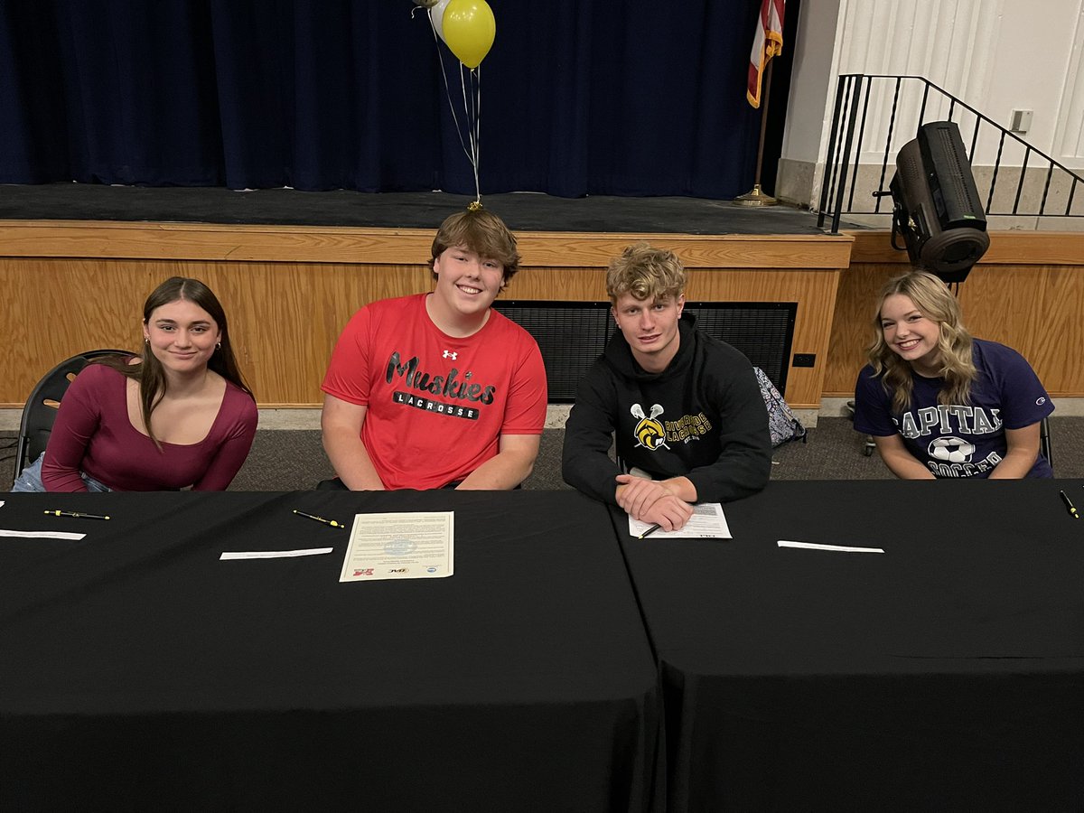 RLSD_Beavers's tweet photo. Isabella Tudisco - Lake Erie College - Lacrosse

Calvin Warner - Muskingum University - Lacrosse

Noah West - Otterbein University - Lacrosse

Avri Whited - Capital University - Soccer

Thank you to all the coaches and family members who attended!

#WeAreRiverside https://t.co/6TOlyojYPi