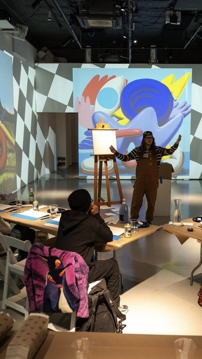 subjectiveNYC's tweet photo. Thank you to all who joined us for last week’s painting class led by our artist-in-residence @Pedrobaez89! 🎨🖌️

Stay tuned for more immersive art-making experiences coming soon! 👩‍🎨 https://t.co/cDtkmGgtXW