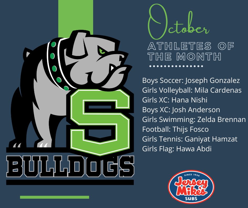 A little late but congrats to our October Athletes of the Month!