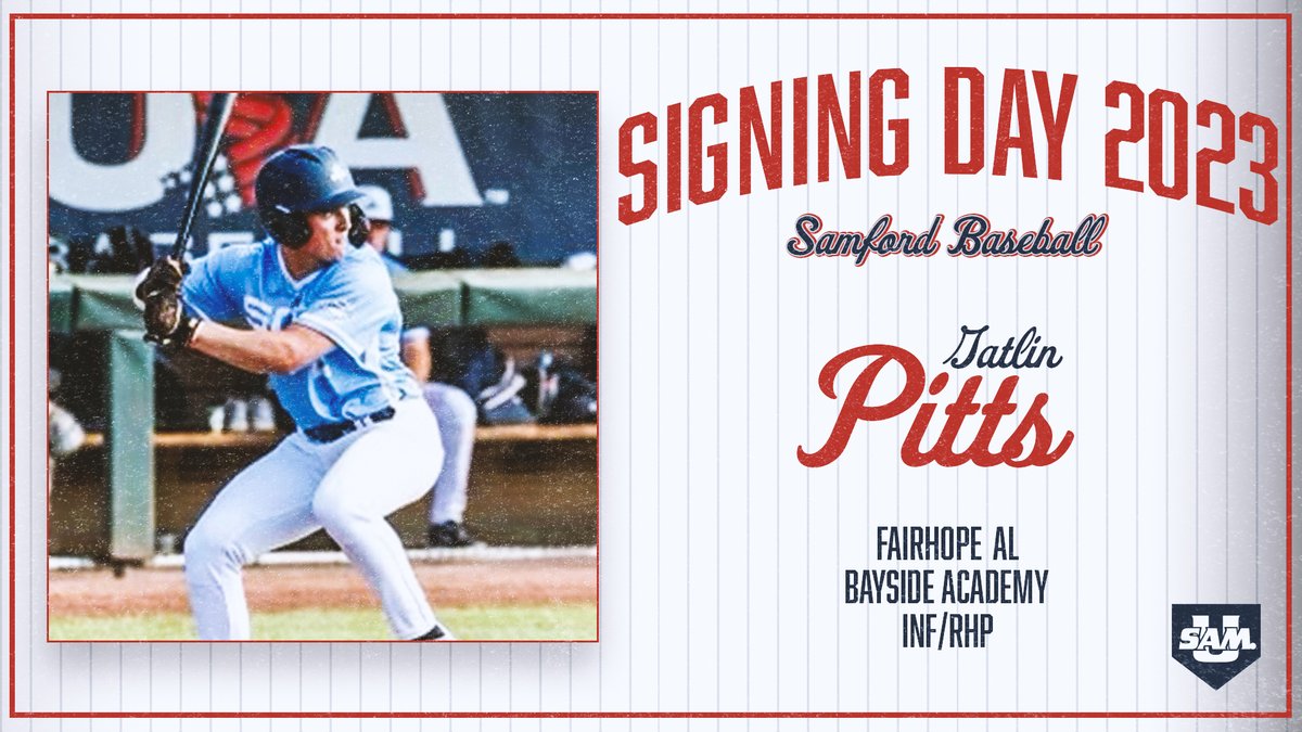 Welcome to the Samford Family, <a href="/gatlinpitts22/">Gatlin Pitts</a>! 

#SetTheStandard | #AllForSAMford