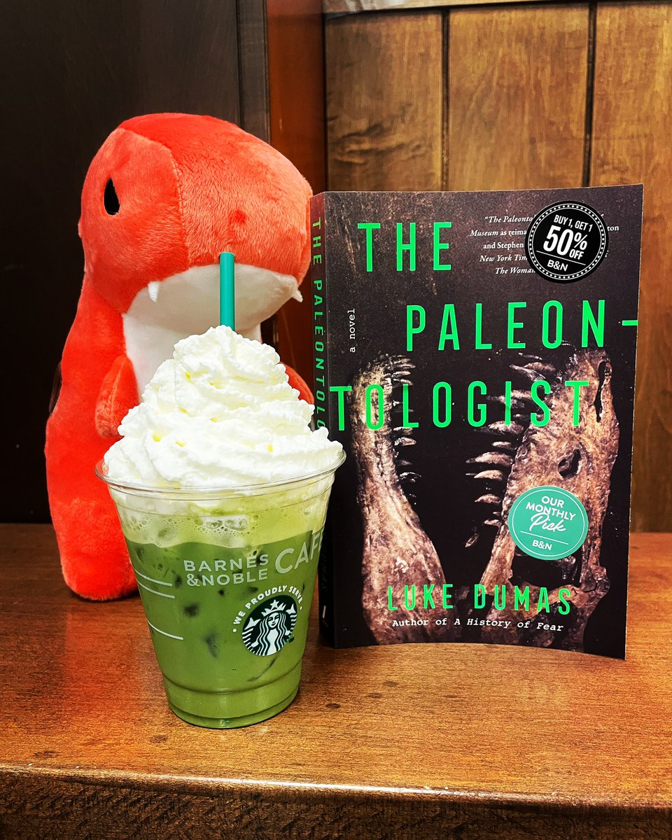 Thrillers, dinosaurs, and matcha 🦖 what more could you want? This month our mystery/thriller #bnmonthlypick is The Paleontologist. This book is a wild ride start to finish. You won’t be able to put is down! 
#bnfarmingtonct #barnesandnoble #bnbuzz #bncafe #thepaleontologist
