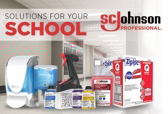 SC Johnson Professional® provides solutions for your school: From innovations like our three-product floor care system to help your floors withstand the impacts that schools deliver, to our soaps, we've got you covered. Find out more: hubs.li/Q027jDgc0