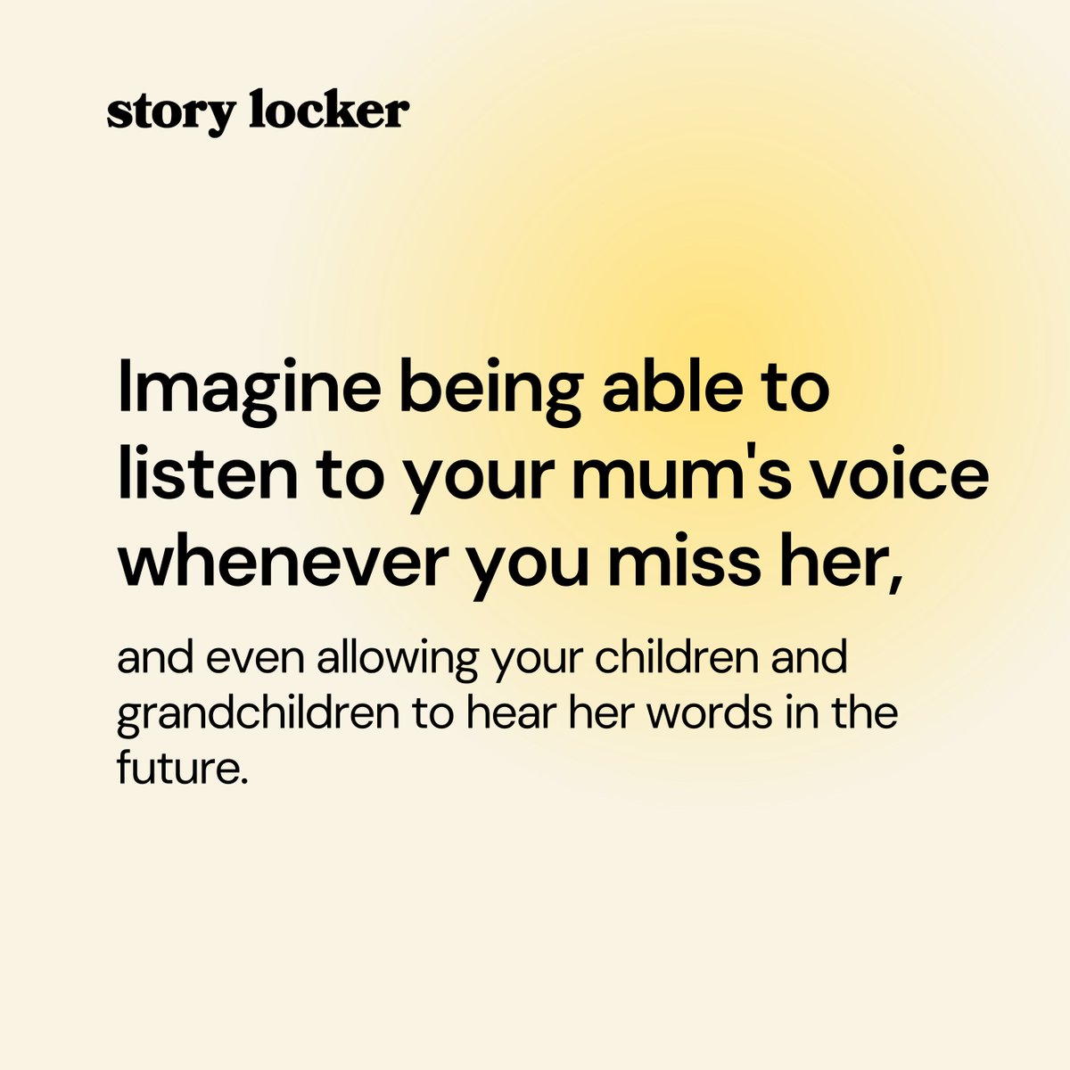 Imagine being able to listen to your mum's voice whenever you miss her, and even allowing your children and grandchildren to hear her words in the future. 💛♾️

Buy now on storylocker.co.uk 🎙️

#StoryLocker #PersonalPodcast #lifestory #mum #ukmum #children #british