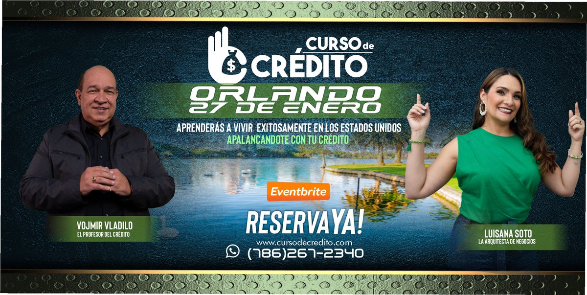 luisanasoto's tweet photo. ¡Atención a todos los latinos interesados en construir, mejorar o restaurar su crédito en el primer Crso de Crédito del año 2024! 
Podrás aprender cómo manejar tu crédito de manera eficiente y evitar estafas de reparadores de crédito que no cumplen la ley con#ElProfesordelCredito https://t.co/BPCur3iMKi