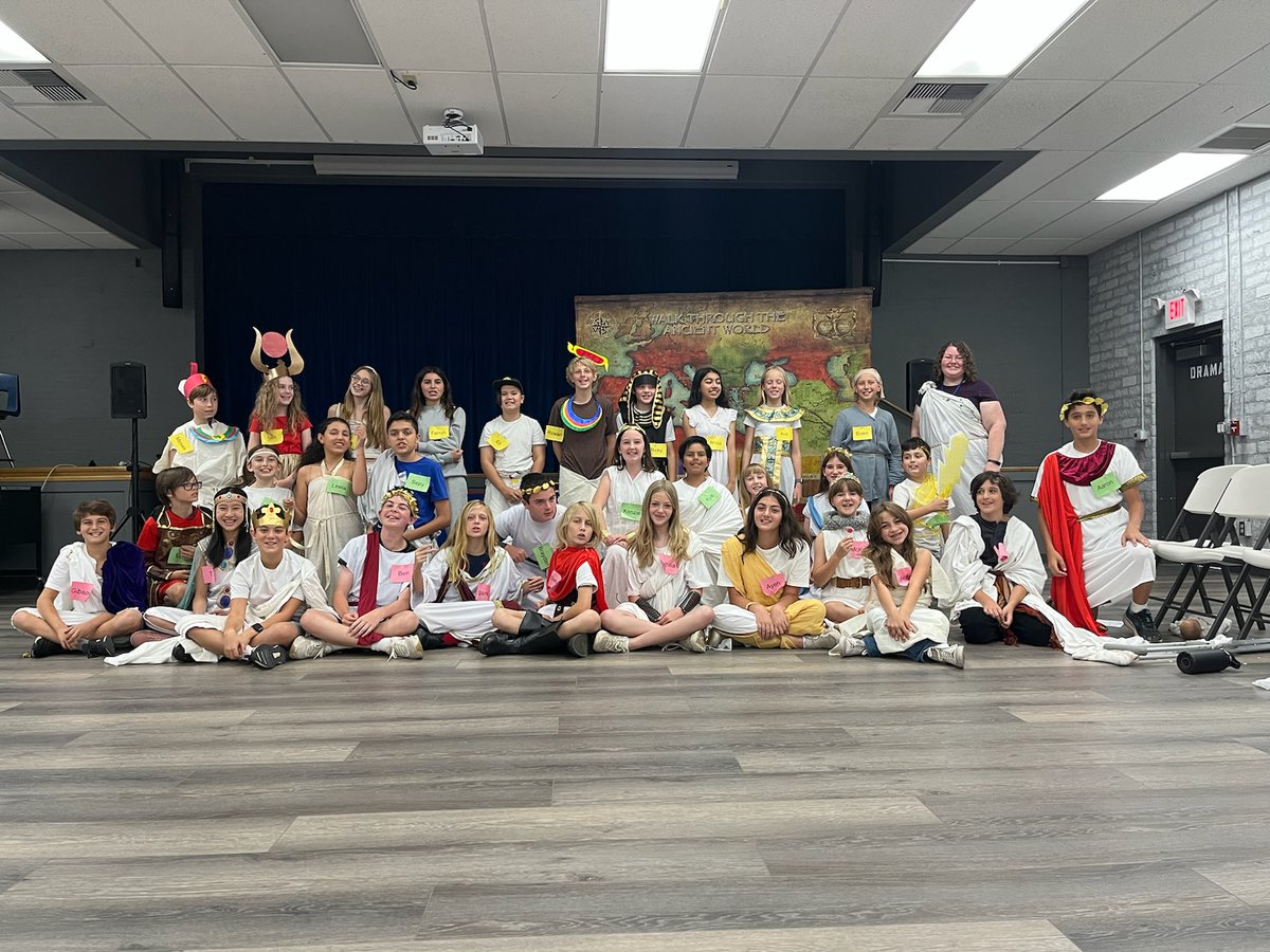 AEWrightMS's tweet photo. Ms. Rinaldi and Ms. Holman's 6th grade GATE classes participated in Walk Through the Ancient World over the last two days. Incredible job Spartans! #aewms #lvusd #gospartans https://t.co/KR9q6f4ECa