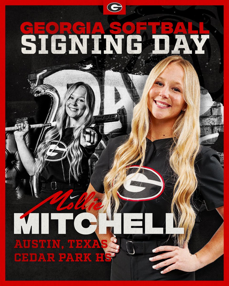 ✍️ Welcome to Athens, <a href="/molliejmitchell/">Mollie Mitchell</a> 🐶

🅿️ Utility
🏘️ Austin, Texas
🏫 Cedar Creek High School
🥎 Athletics Mercado Bonola

📰 gado.gs/b3s

#GoDawgs